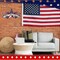 4th of July Wreaths,SWEKKE Wreath for Front Door, God Bless America Flag Wooden Decor Door Sign Wreath